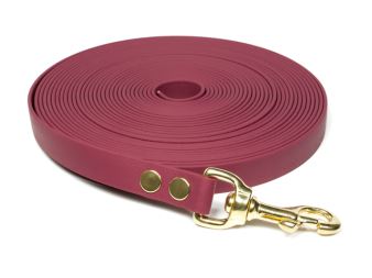 Biothane_tracking_leash_19mm_solid_brass_winered_small_web - kópia (14)