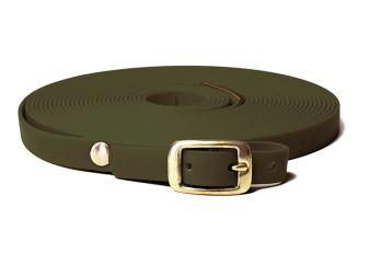 Mystique® Biothane barvířský řemen 16mm khaki 12m bronz deluxe