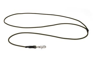 Mystique® Biothane lovecké vodítko 8mm khaki nerezavějíci vypouštěcí karabina