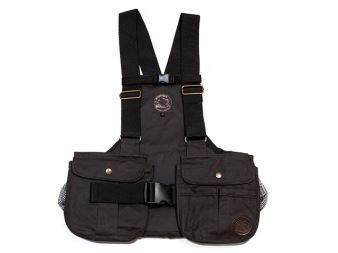 Mystique® Dummy vesta "Trainer" hnědá voskovaná S s plastovou sponou