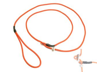 Mystique® Field trial moxon vodítko 4mm 130cm neon oranžové s dorazem