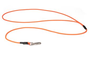 Mystique® Biothane lovecké vodítko 8mm neon oranžová nerez.vypouštecí "švédska" karabína
