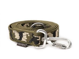 Mystique® Nylonové vodítko 20mm kamufláž 1,5m vysoce odolné s rukojetí