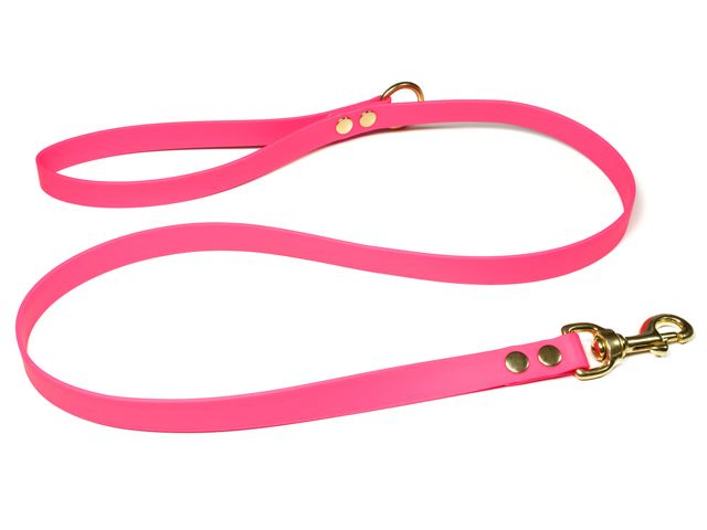 Pohoda_Biothane_leash_with_HG_19mm_solid_brass_neon_pink_small_web - kópia