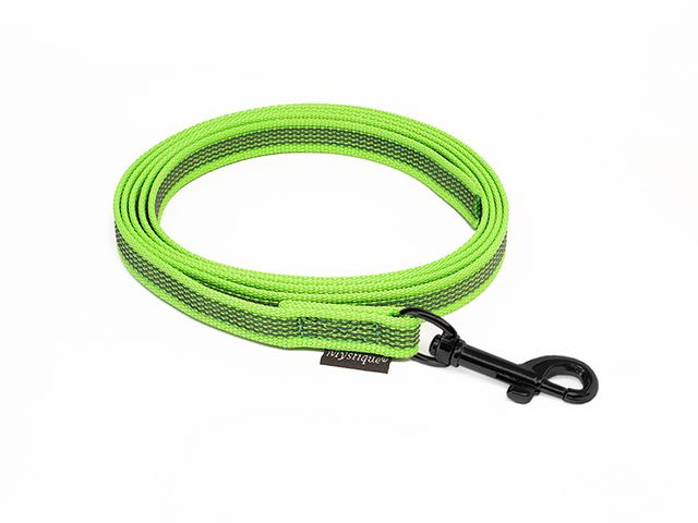 Rubbered_leash_12_15mm_black_snap_hook_neon_green_big_web