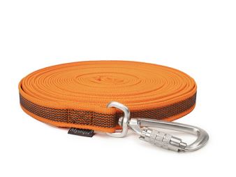 Mystique® Pogumované stopovací vodítko 20mm neon oranžová 10m vysoce odolné s rukojetí