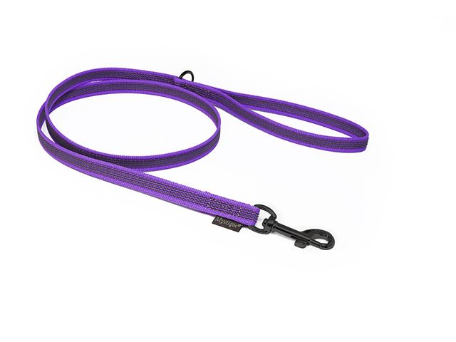 Rubbered_leash_12_15mm_black_snap_hook_with_HG_lila_big_web