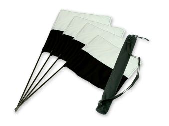 Mystique® &quot;Marking flag&quot; set černý/bílý  4ks + taška