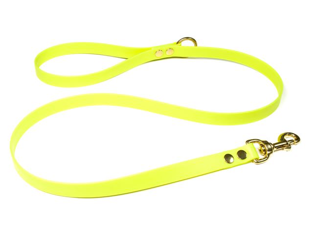 Biothane_leash_with_HG_19mm_solid_brass_neon_yellow_small_web