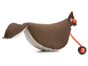 Mystique® Bird Dog Dummy Trainer slouží k přípravě psa na přinášení skutečné pernaté zvěře.
