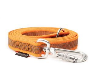 Mystique® Pogumované vodítko 20mm neon oranžová 2m vysoce odolné s rukojetí