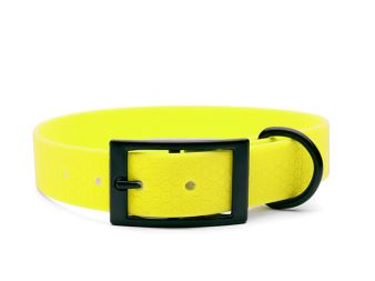 Mystique® Hexa obojok deluxe 25mm neon žltá 35-43cm černá