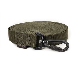 Mystique® Nylonové stopovací vodítko 25mm khaki 3m černé vysoce odolné