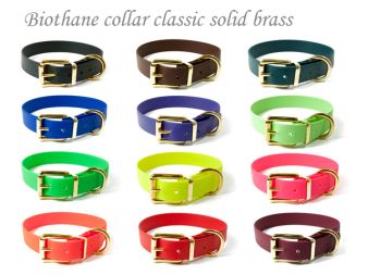 Biothane obojky klasik bronz